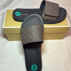 Michael Kors Brown and Black Women's Sandals